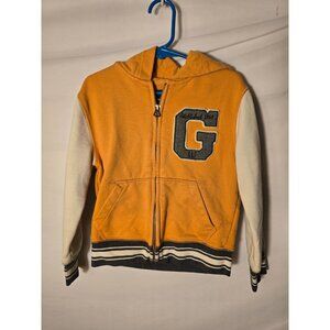 Gap Kids Boys Varisity Style Hoodie Zips Hooded Sweatshirt Size XS 4/5